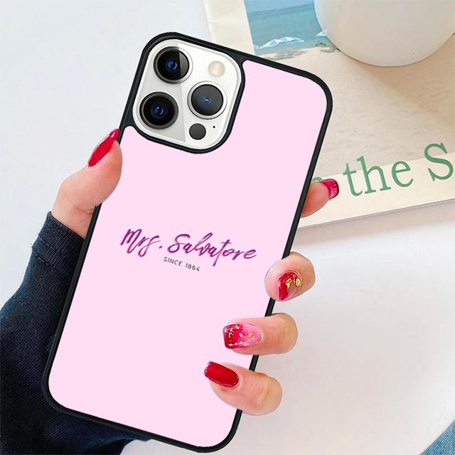 Vampire Diaries Mrs Salvatore Phone Case Cover For iPhone 17 Air 15 16 14 13 12 Pro Max 11 Pro Max Plus Coque