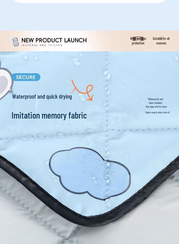 Cape Style Universal Electric Vehicle Sunshade: Waterproof, Summer Thin Design for Motorcycles & Tricycles.