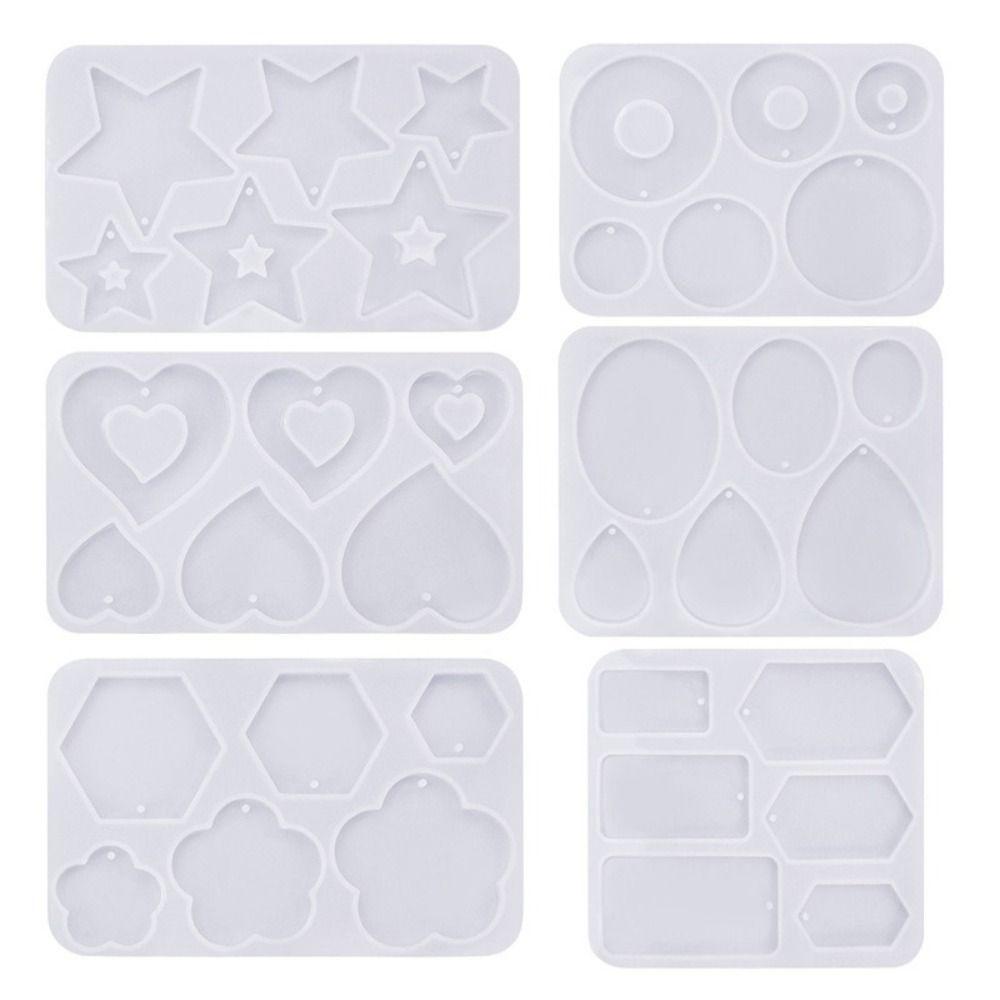 Multiple Styles Pendant Mold Drip Shape Drop Earrings Mold Geometric Earring Mold Resin Casting