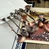Retro Court Style Coffee Spoon Set - 6 Piece Decorative Dessert Spoons