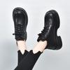 Thick-soled Martin boots women's autumn and winter new retro waterproof platform thick-heeled leather boots top-layer cowhide short boots