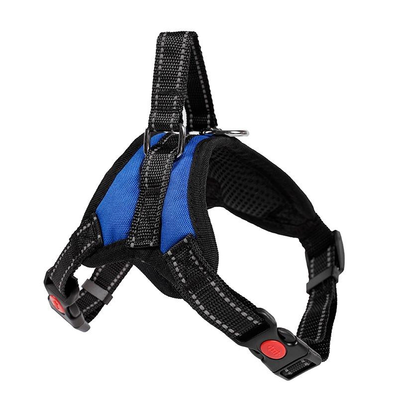 DRH No Pull Dog Harness Chest Plate Adjustable Heavy Duty Tactical Soft Padded Dog Harness for Small Medium Large Dogs Breeds
