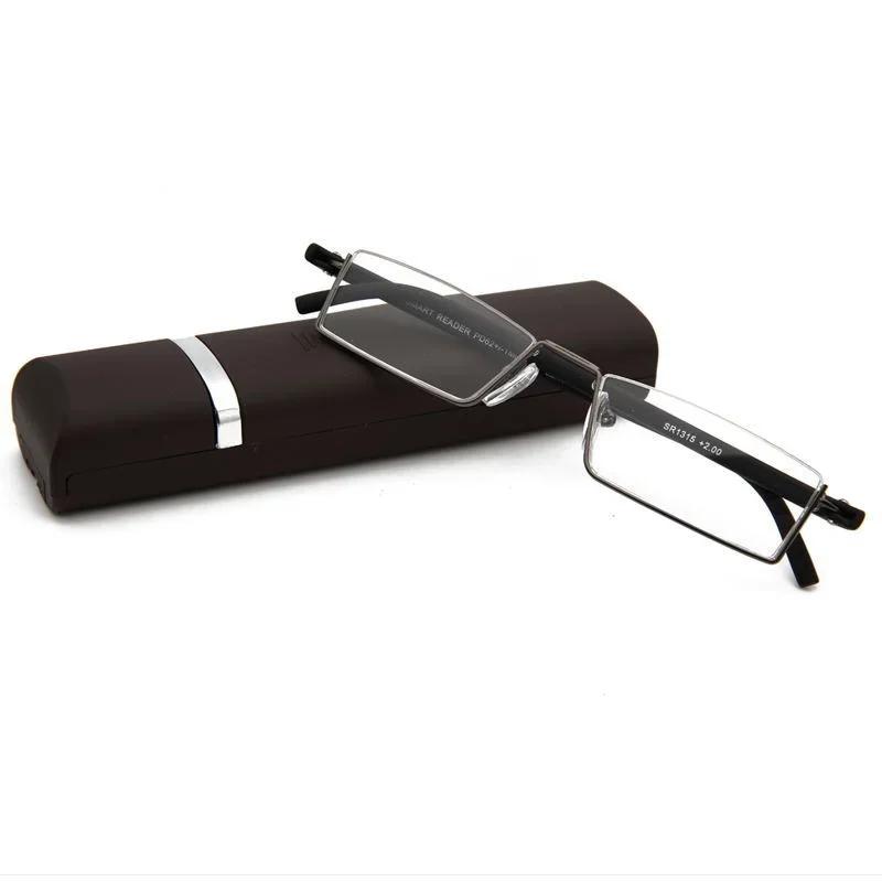 Men's and Women's Fashionable Reading Glasses Anti Blue Light Glasses+1.0+1.5+2.0+2.5+3.0+4.0 Near and Far Half Frame Style