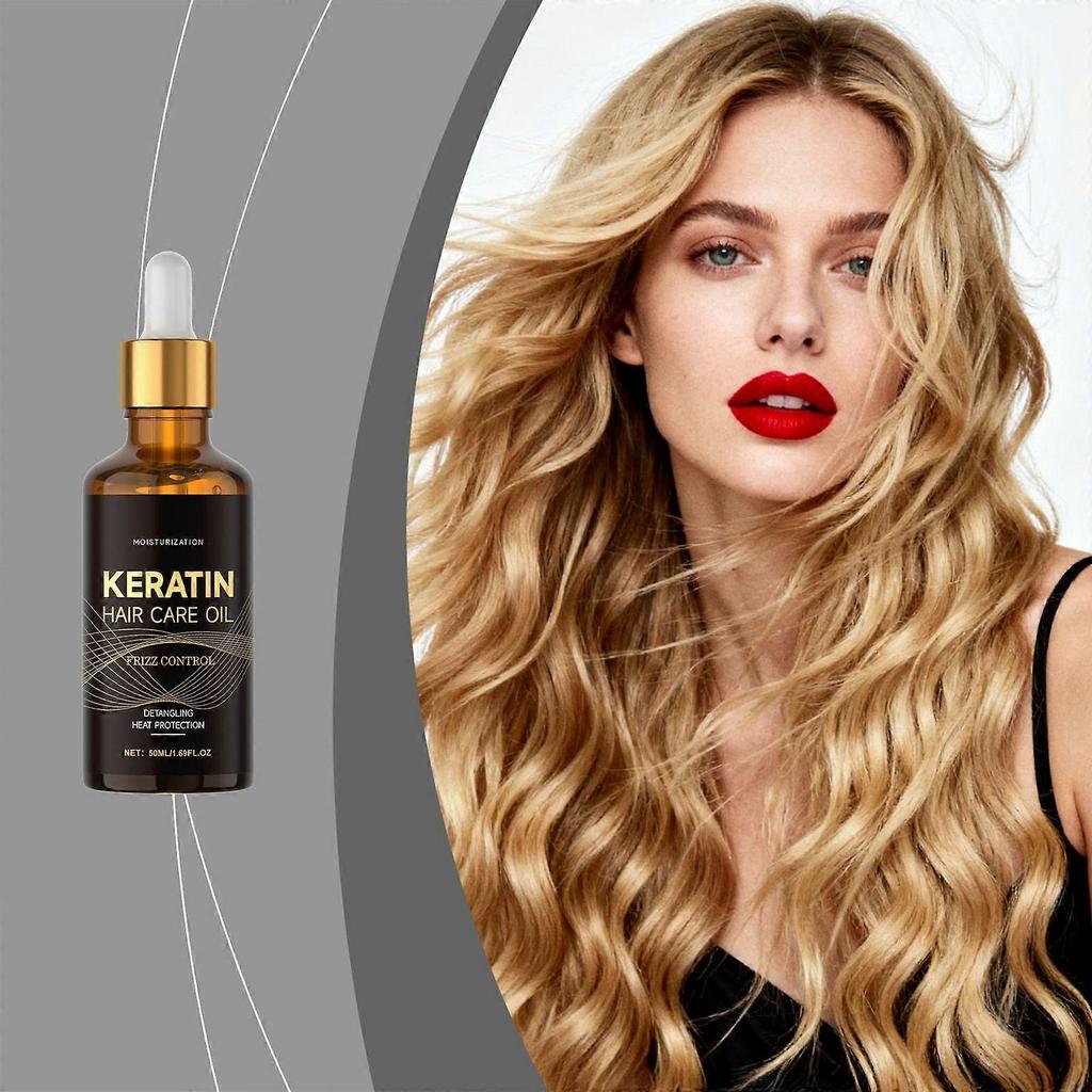 AMZ Keratin Hair Care Essential Oil Moisturizes Dry Hair, Protects Soft And Smooth Hair, And Is A Refreshing Care Essential Oil