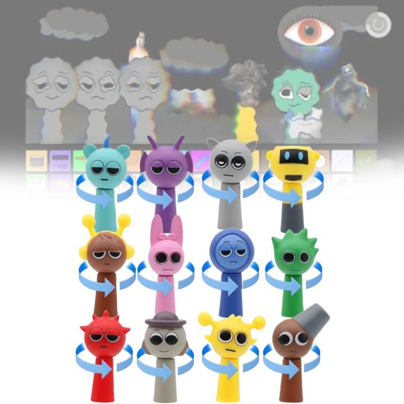 Sprunki The Character Model Toy Head Can Spin Cute Children Holiday Figures Gift