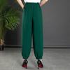 Women's Summer New High Waist Elastic Wide Leg Pants Fashionable Solid Pockets Soft Mosquito Proof Loose Versatile Lantern Pants