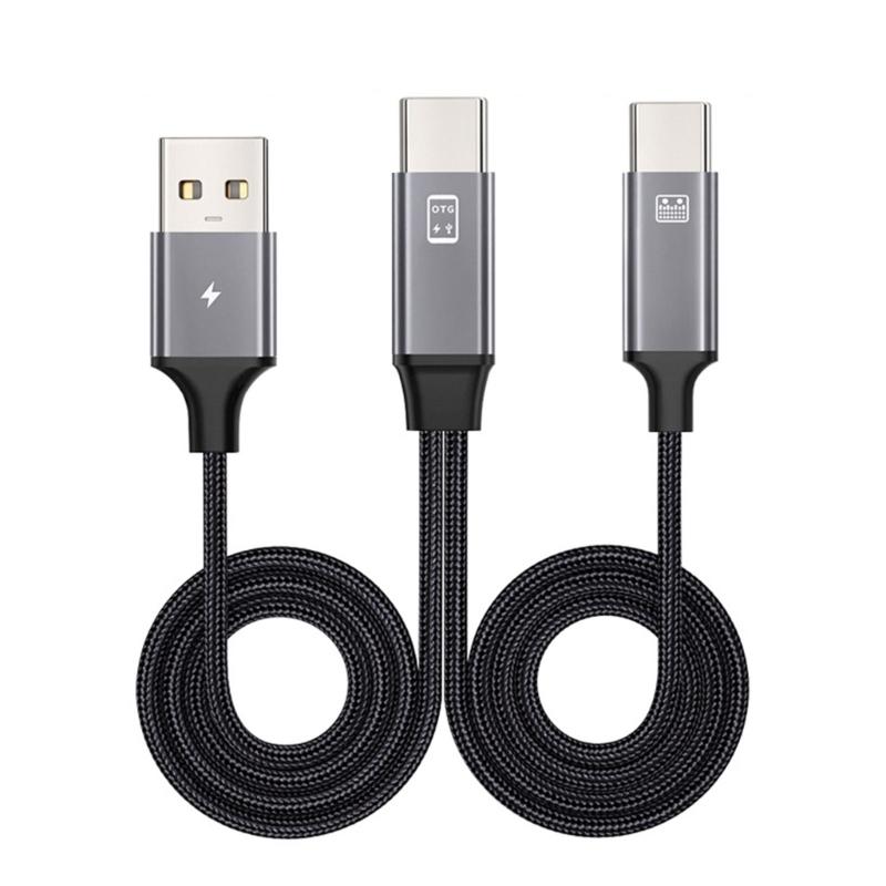 

100CM Fast Speed Type C to USB OTG Adapter Cord Sound Card Live Streaming Cable with Charging Function for Phones 1