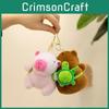 Whimsical Capybara Plush Toy Cute Keychain Animal Accessory Soft Stuffed Doll For Kids