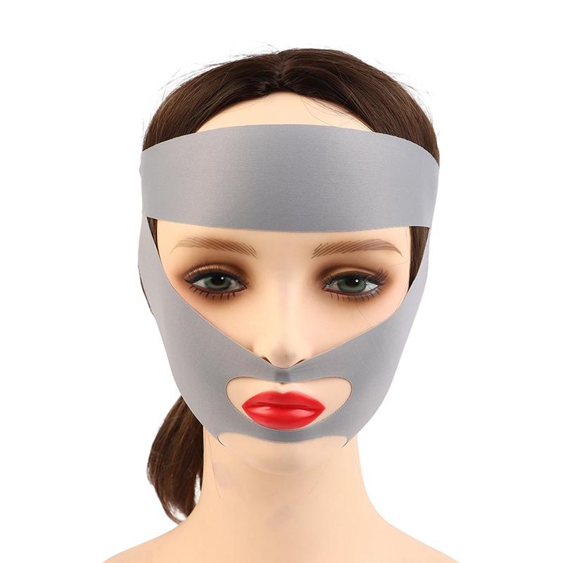 Breathable V Shaped Mask Strap Double-Chin Reducer Face Slimming Bandage Face Lifting Belt Double Deck Tightener Slim Strap