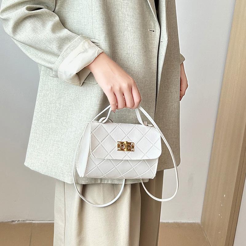 Embossed Diamond Lattice Women's Square Crossbody Bag - 2024 Fashion Single Shoulder Bag