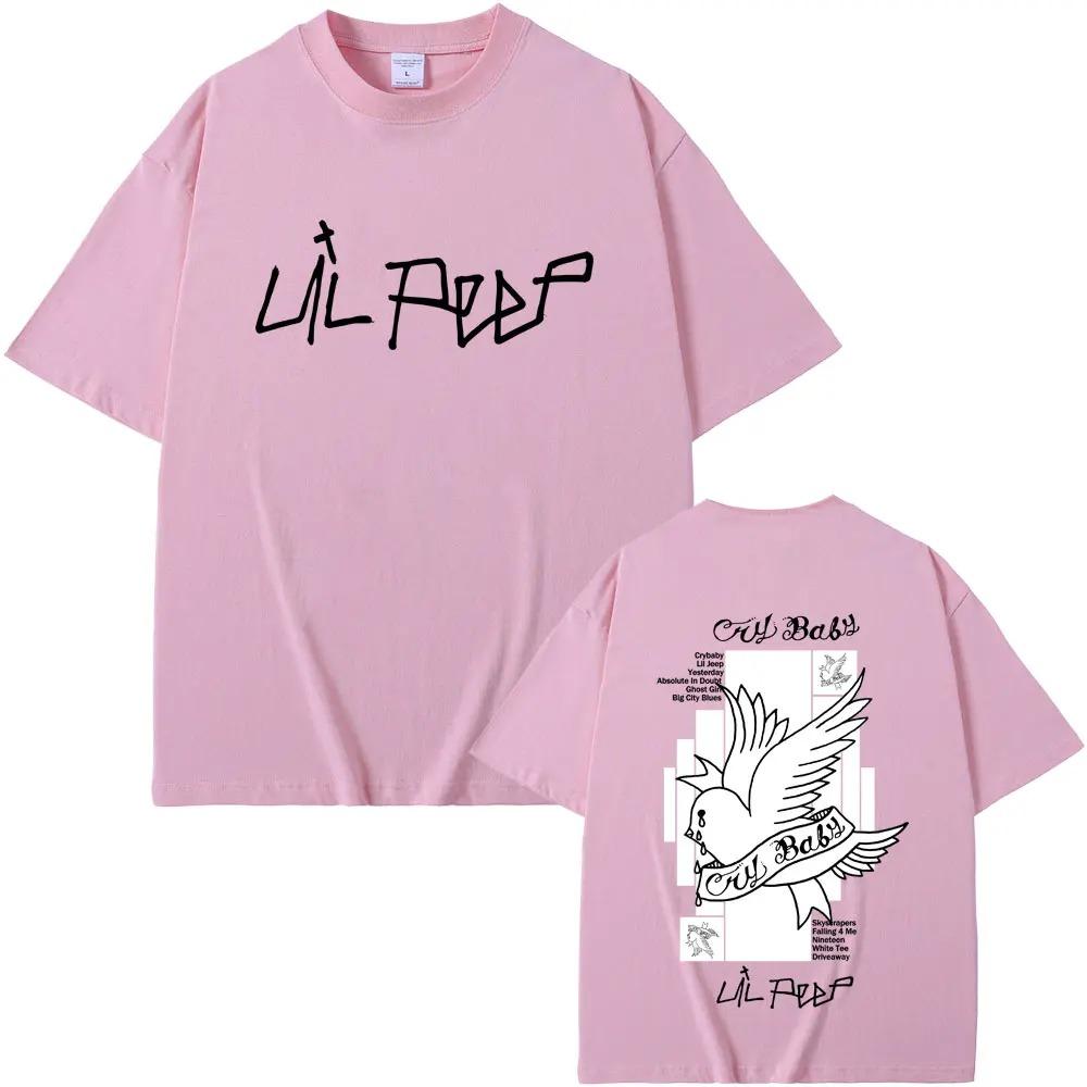 Lil Peep Crybaby Graphic Tee Emo Rap Merch Hip Hop Vintage Oversized Unisex Cotton Comfortable Fashion Women And Men Tshirts