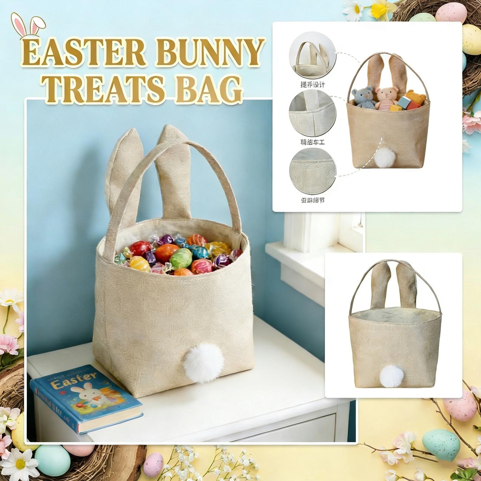 Easter Bunny Bag - Cute Carrot Shaped Tote & Gift Bag For Egg Hunts, Party Favors, And Spring Celebrations One Size