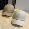 New simple texture baseball cap women's versatile casual cap wide brim shows face small sunshade sunscreen cap tide