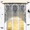 Skull Lace Tassel Halloween Door Curtain for Indoor and Outdoor Decoration