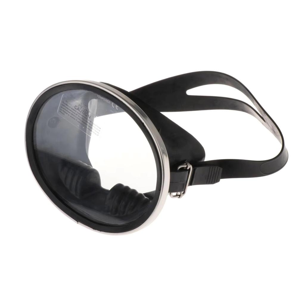 Adjustable Clear Panoramic Goggle Ovals Diving Swimming Goggle Single Lens Snorkels Diving Mask Diving Accessories
