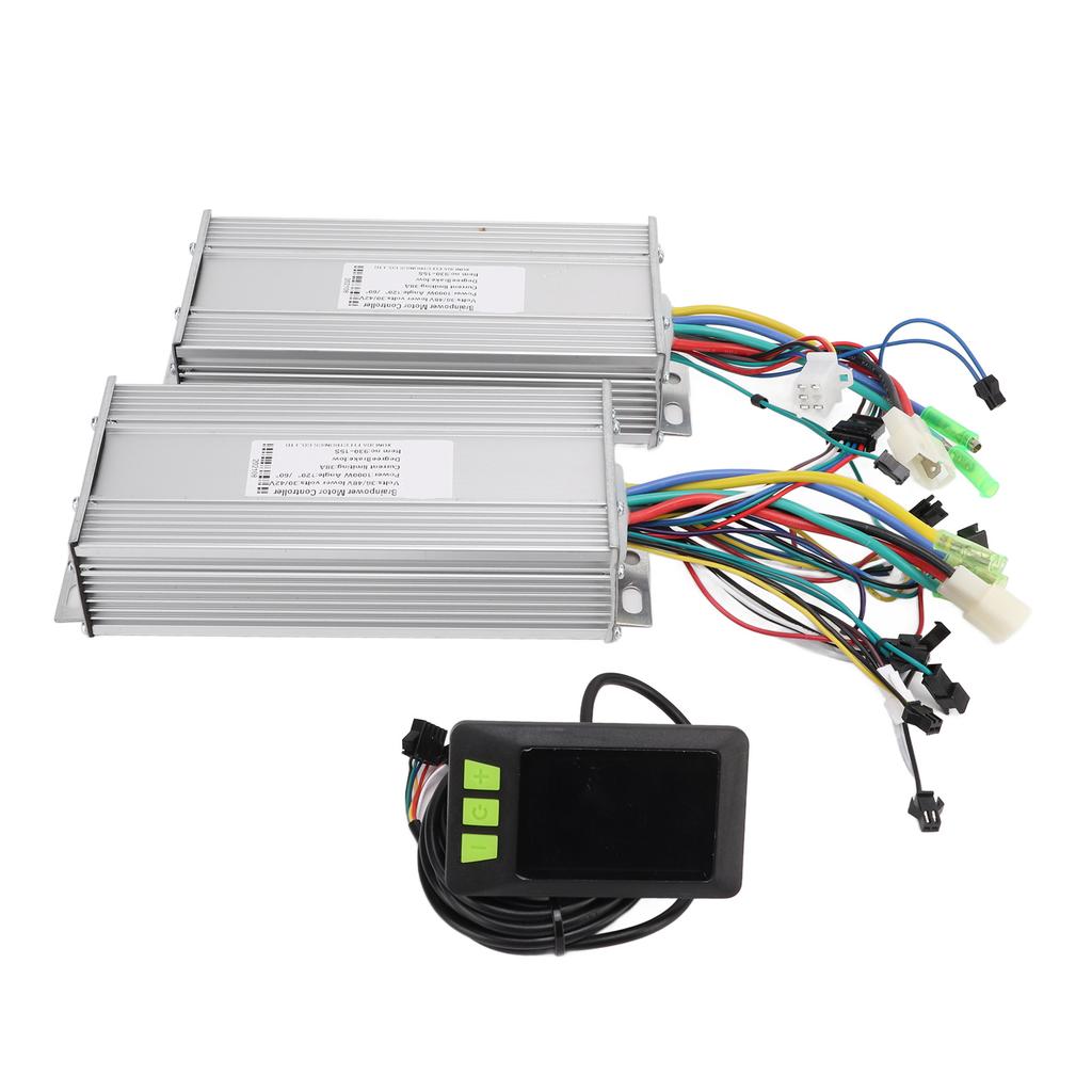 36V 48V 1000W Dualantriebsmotor Bürstenloser Controller LCD-Display Farbbildschirm Kit für Elektro