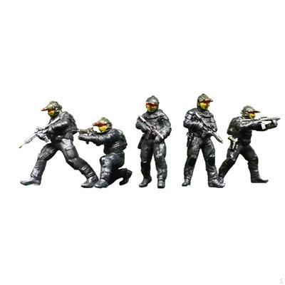 5 russische Miniaturfiguren im Maßstab 1:64, einzigartige Kunstdioramen für Spielszenen und Puppenhäuser