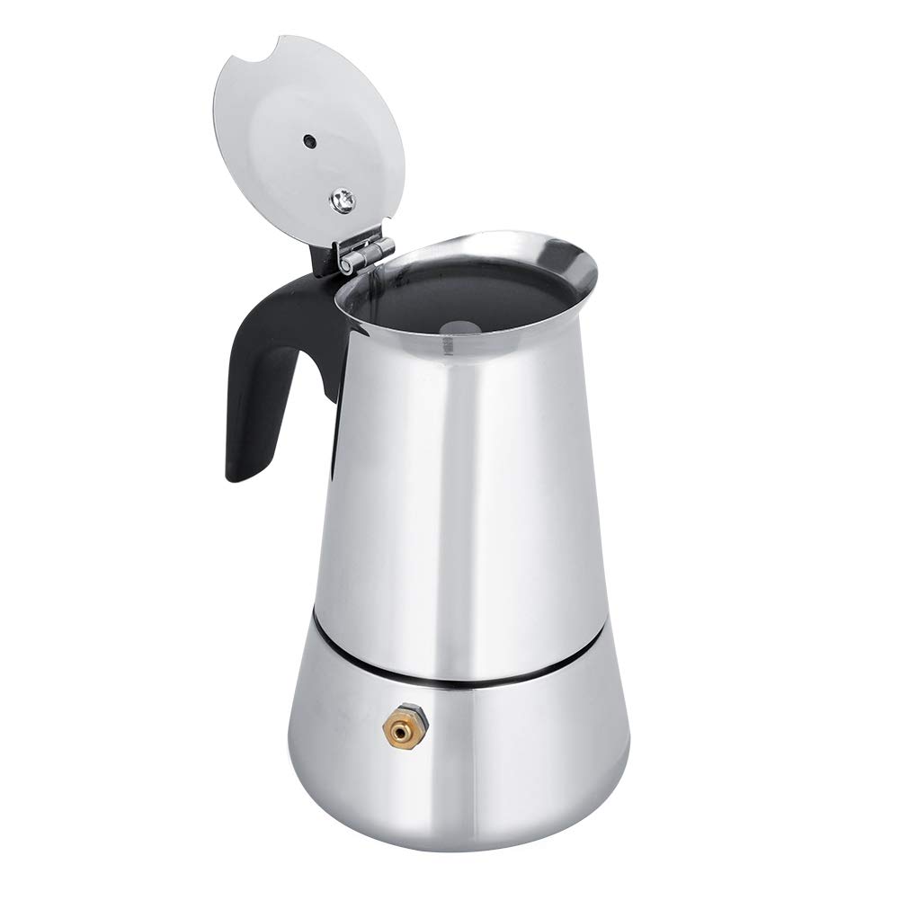 Premium Portable Stainless Steel Moka Espresso Coffee Maker with Moka Pot, Convenient for Home and Travel (450ml)