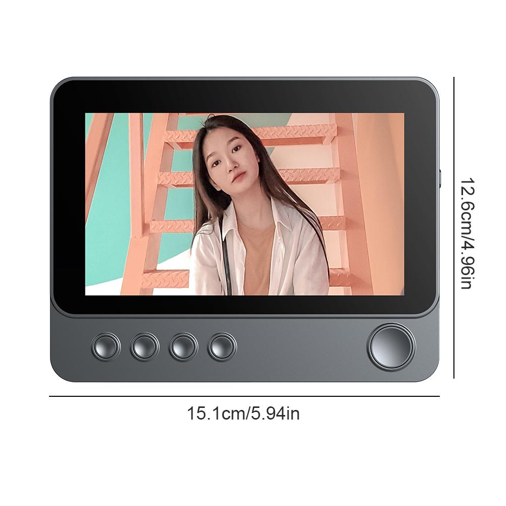 2.4G Wireless Video Intercom Doorbell 4.3 Inch IPS Screen Video Doorbell Two Way Voice Doorbell with Camera Monitor Night Vision