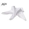 Wrinkle Resistant Napkins Scalloped Satin Napkin, Solid Color Glossy Cloth 17x17 Inch Silk Texture Reusable Silky Dinner Napkin for Weddings