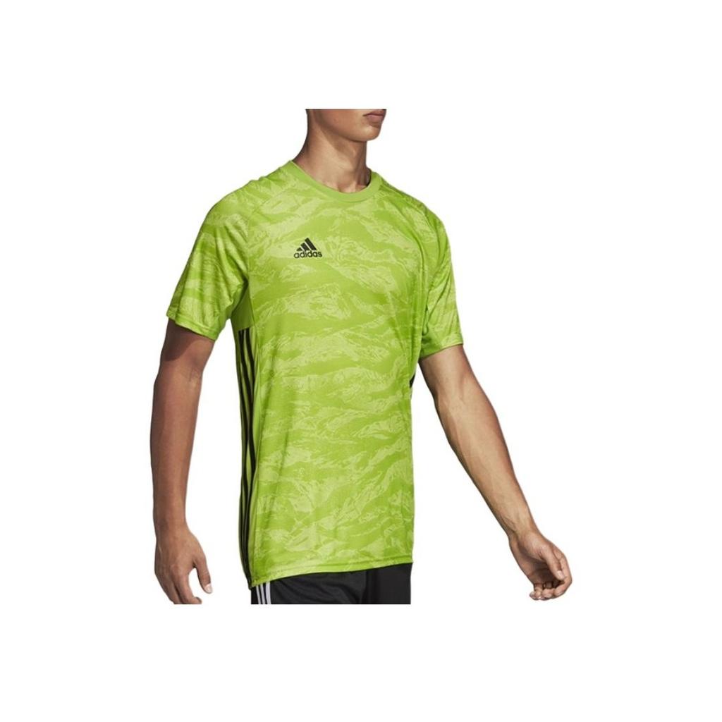 Adidas Breathable Casual Round Neck Short Sleeve T-Shirt Men Tops Green DP3131