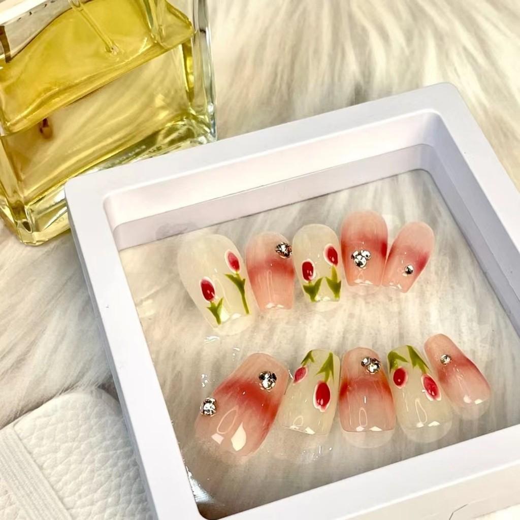 Оптом Популярні Квіткові 3D Рельєфні Наклейки-Тюльпани Для Гелевого Манікюру Для Жінок