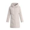 2025 Women's Mid-Length White Duck Down Jacket: High-End Slim Fit, Warm, Hooded Coat for Middle-Aged Moms