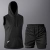 Tank Top + Shorts Sets Men Summer Tennis Activewear Running Basketball Training Wear Sleeveless Vest 2 Pcs Tracksuit