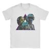 Herren T-Shirt Daft Punk Elektronische Band Freizeit 100% Baumwolle T-Shirts Kurzarm T-Shirts Rundhals Oberteile Große Größen