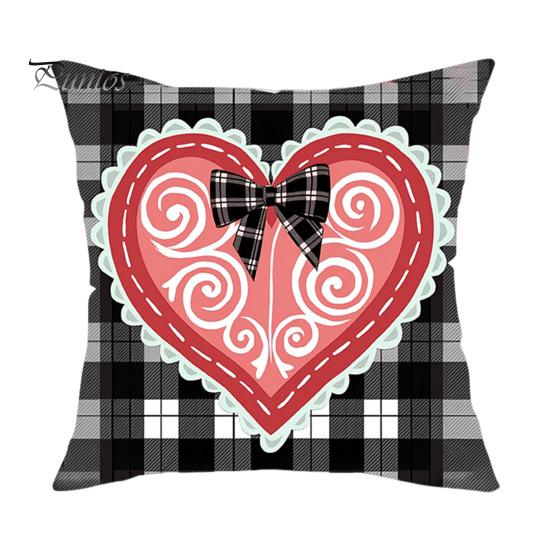 

Наволочка на День Святого Валентина. Квадратна форма. Сердечко. Прикраса для офісного дивана. Наволочка для вітальні. Спальня. Подушка для сидіння автомобіля. 45x45cm C