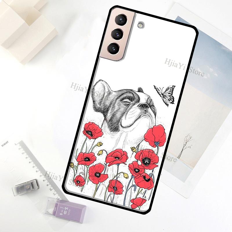 Pug Dog Case For Samsung Galaxy S23 Ultra Note 20 10 S9 S10 Plus S20 S21 FE S22 Ultra Phone Cover