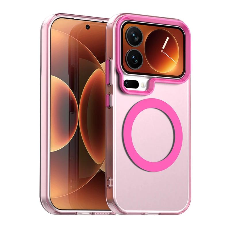 Magnetic Adsorption Wireless Charge Case For Xiaomi 17 Pro Transparent Phone Case For Xiaomi 17 Pro Max For Xiaomi 17
