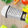 Cheese Grater with Container 4 Sided Boxed Professional Handheld Handle Kitchen Tool for
