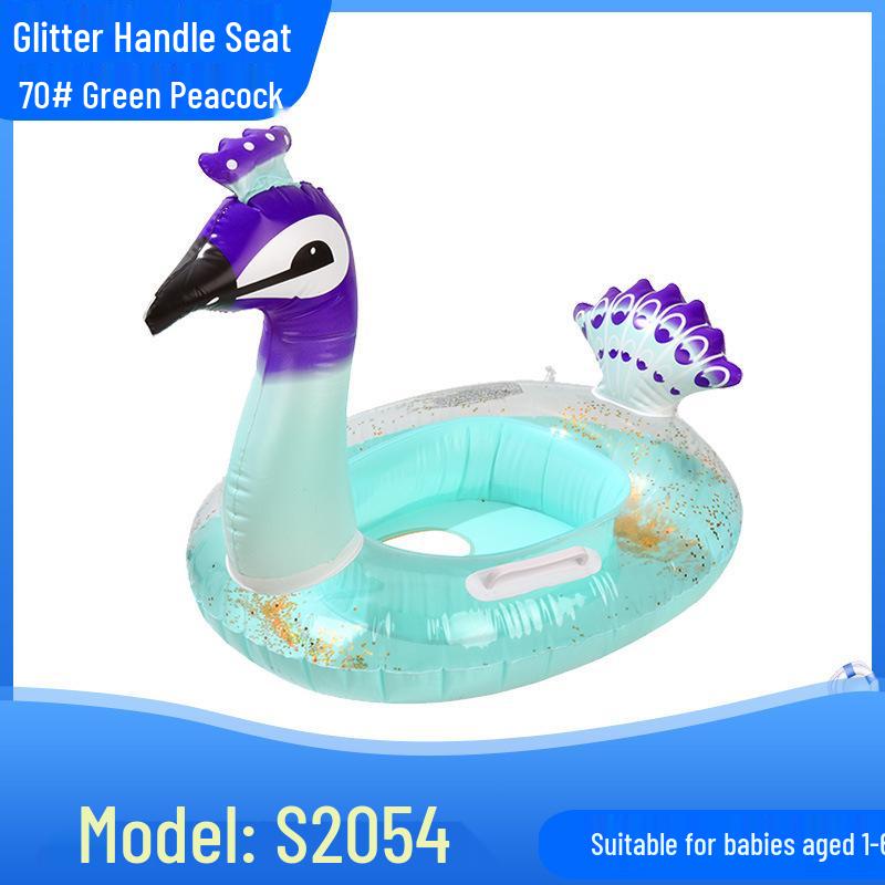 

Inflatable Kids Airplane Swim Ring with Steering Wheel & Horn