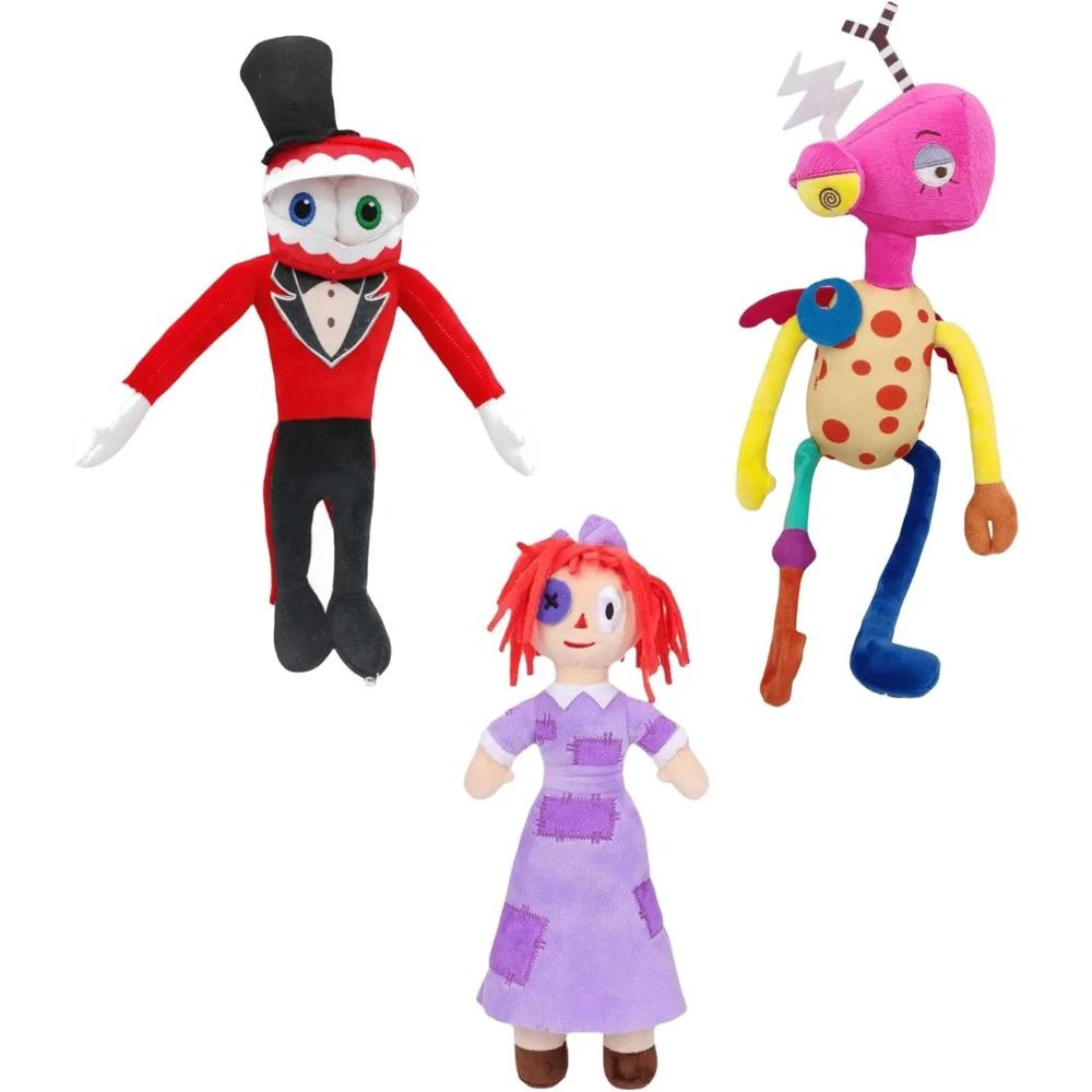 Das erstaunliche digitale Zirkus-Plüschtier Pomni und Jax, Plüschpuppe, Spielzeug, süßes Stofftier, Geburtstag für Kinder, Weihnachten