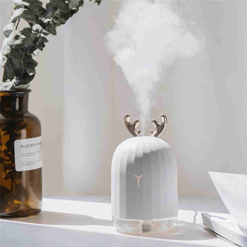 Cute Air Humidifier Ultrasonic Aroma Essential Diffuser Home Car USB Fogger Mist Maker 220 ml