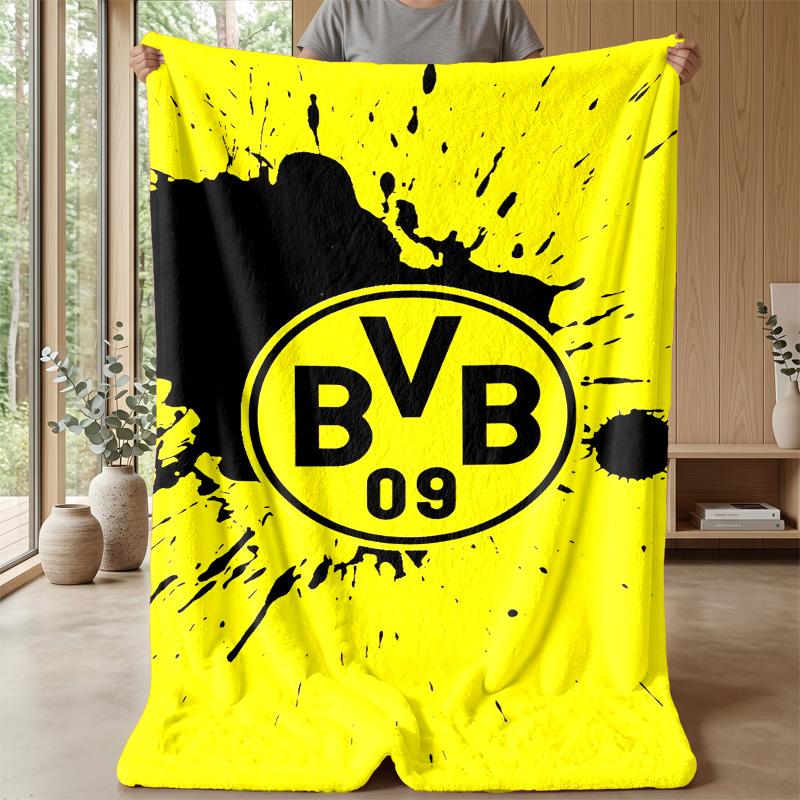 Borussia Dortmund Theme blanket Soft Flannel Fleece Blanket Warm Lightweight Throw Blanket for Home Sofa Bed