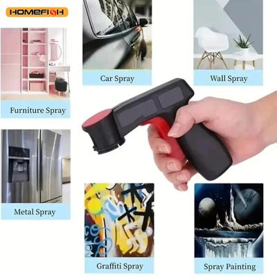 1/2PC Plastic Portable Spray Paint Gun Instant Aerosol Trigger Handle Universal Reusable Car Color Film Pasting Spraying Gun