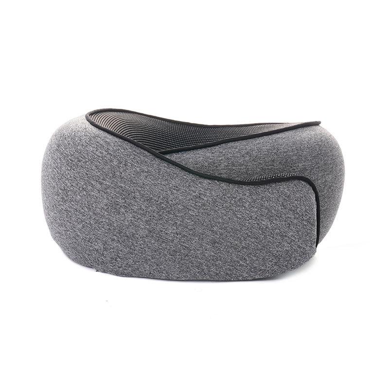 Custom Logo Memory Foam Travel Neck Pillow: U-Shaped Support for Airplane Journeys