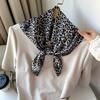 Shawl Simulation Silk Female Leopard Print Versatile Headscarf Small Square Scarf 70Cm Shawl Scarf Hot Sale