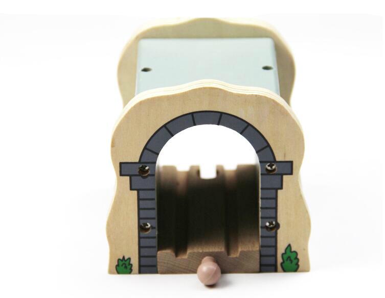 Magnetic Wooden Train Bridge Blocks for Kids - Compatible with All Brands