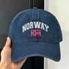 Norvegia Norge Bandiera Norvegese Cappellino da Baseball Casual Kpop Rock Cappellino Trucker Estivo Vendita all'Ingrosso Unisex Adulto yk Cappellini da Baseball Retro