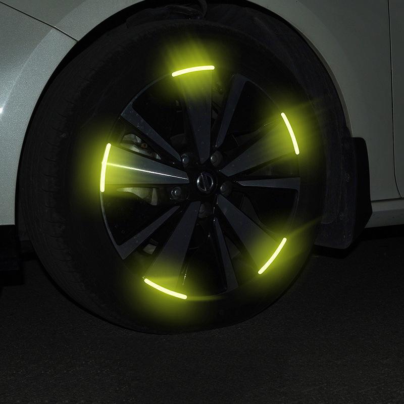 20pcs/set For Kia Rio Ceed Sportage Cerato Soul Picanto Car Wheel Hub Reflective Strip Sticker auto Accessories car styling  FZ3