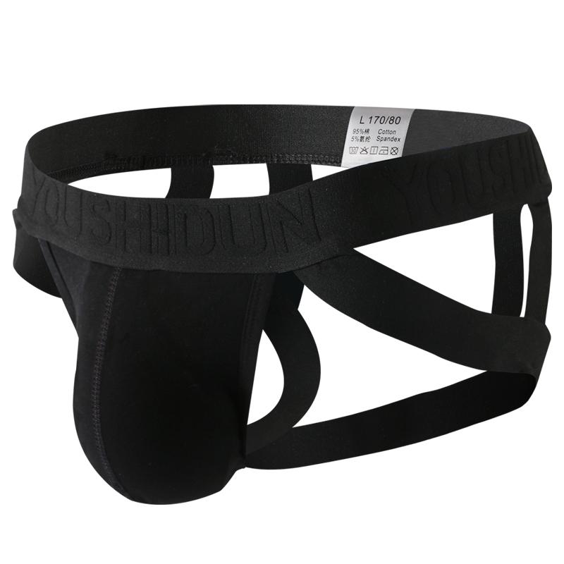 Men's Cotton Briefs Underwear Sexy Jockstraps Thong