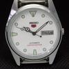 OROLOGIO VINTAGE SEIKO 5 AUTOMATICO GIAPPONESE DA UOMO GIORNO/DATA RINNOVATO a266365-8