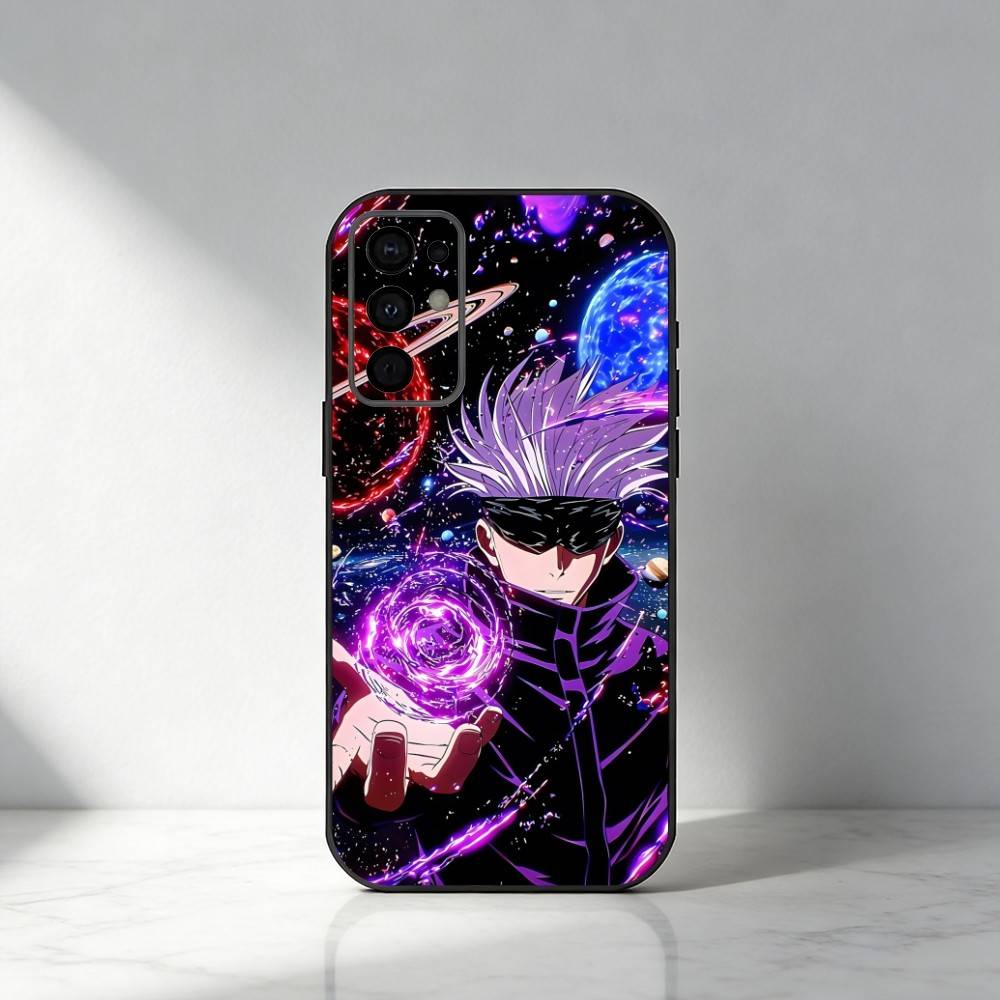 

Anime JJK S-G-GoJo Printed Phone Case For Samsung S25,S24,S21,S22,S23,S20,Ultra,S26,Plus,Fe,Note,5G Black Cover Samsung S25ULTRA