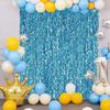 Wavy Tinsel Foil Fringe Curtain Background Decoration Rain Curtain Wedding Birthday Party Anniversary Christmas Decoration