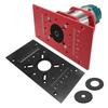 Woodworking Aluminum M8 Router Insert Plate,Carving Machine Lift Base,Router‑Table Lifting System for 65mm Motor
