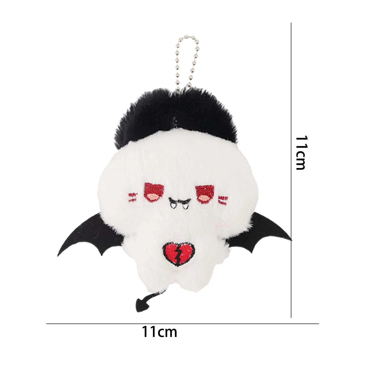 1-2pcs Funny Ghost Little Devil Pendants Cute Plush Doll Keychains Couple Pendant Ins Keychain Plush Small Pendant