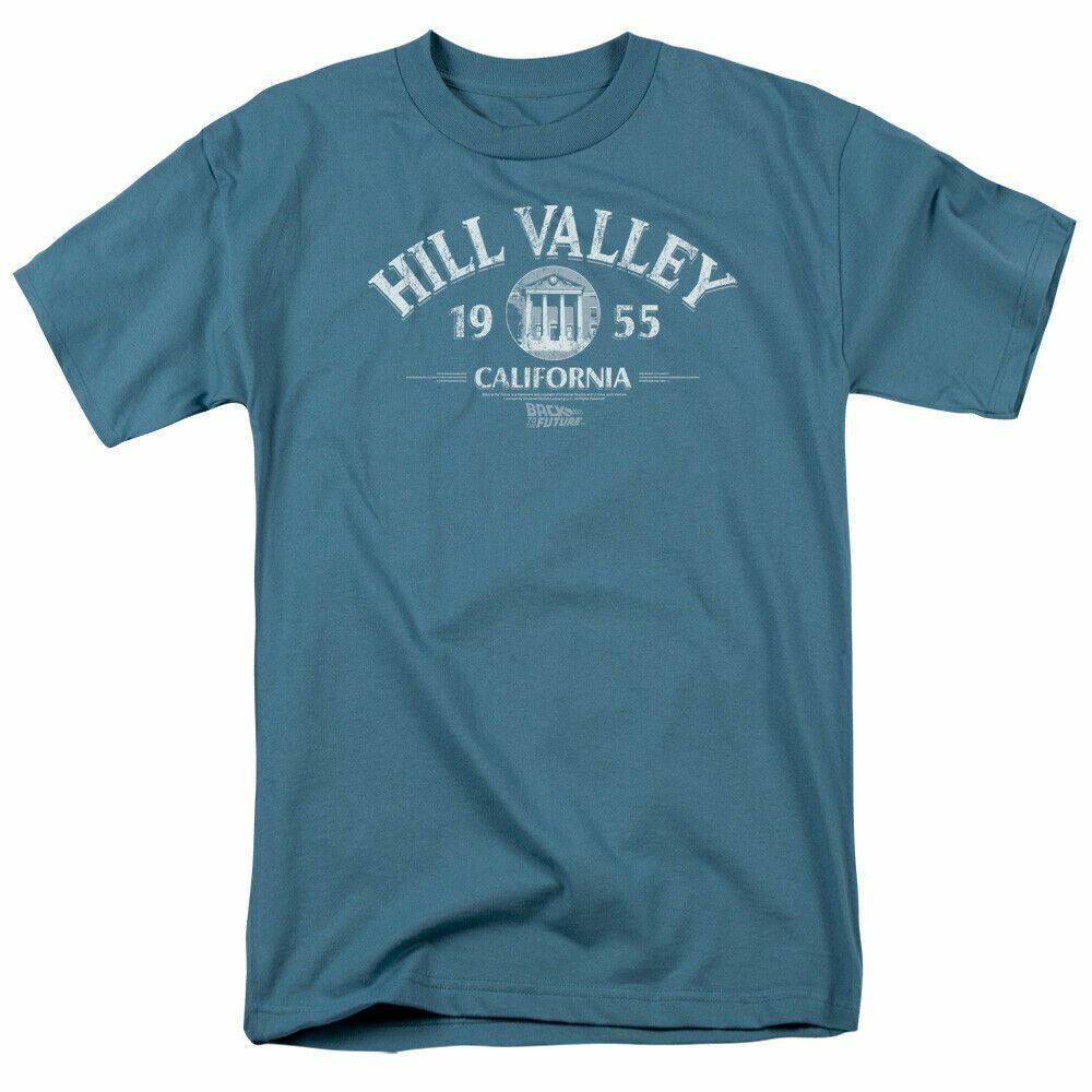 26 Back to the Future Hill Valley 1955 T Shirt Mens Licensed Retro Movie Tee Slate Unisex T-Shirt XXL